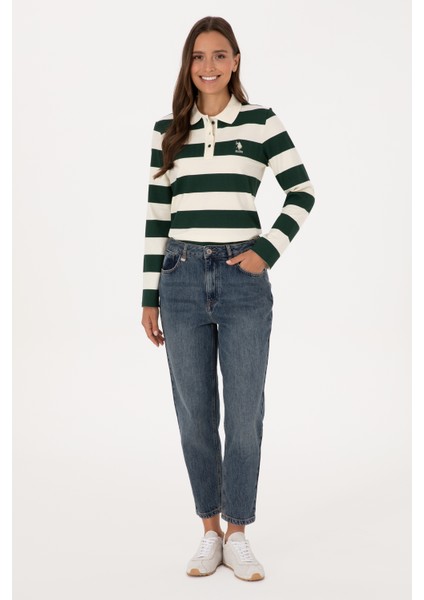 Kadın Koyu Yeşil Sweatshirt 50314207-VR079 fırsatları