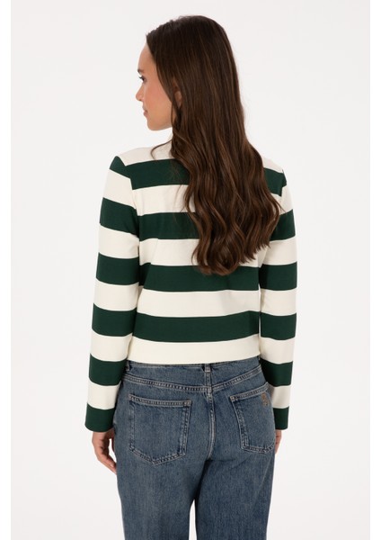 Kadın Koyu Yeşil Sweatshirt 50314207-VR079 indirimleri