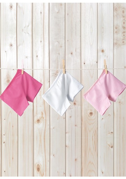 1298 KIZ ÇOCUK 3 LÜ FUŞYA-BEYAZ-PEMBE BOXER fiyatları