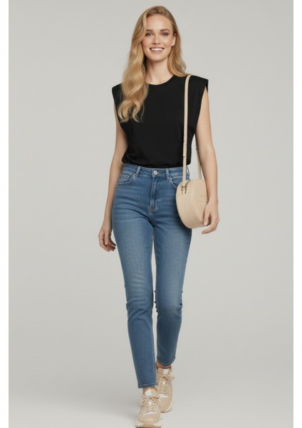 Kadın Yuvarlak Tote Bag Yazılı Çapraz Askılı El ve Omuz Çantası fırsatları