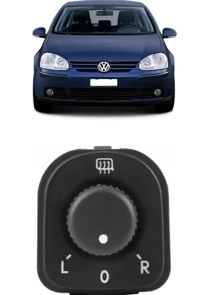 Vw Volkswagen Golf 5 Mk5 2004-2008 Uyumlu Dış Dikiz Ayna Ayar Kumanda Düğmesi 1K0959565H