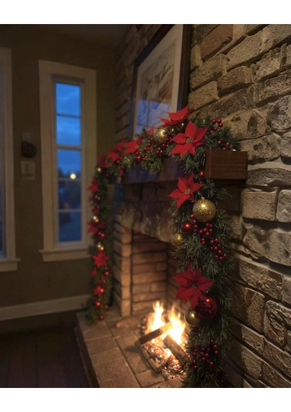 Yılbaşı Kendinden Süslü Çam Garland 230 cm 300 Dallı indirimleri