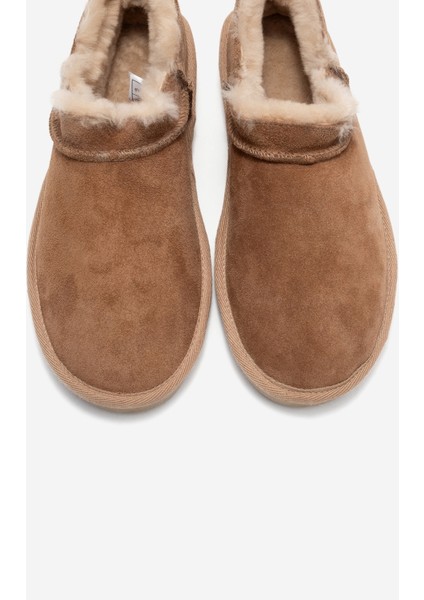 Novelle Toprak Süet Hakiki Deri Kürklü Kadın Bilekte Bot fiyatları