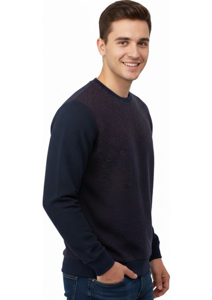 Erkek Mevsimlik Doğal Pamuklu Şık Sweatshirt Bisiklet Yaka Panolu Uzun Kollu Rahat Kesim Tam Kalıp fiyatları