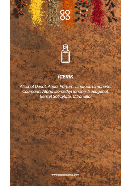 Gogo Spice Kolonya 250ML Pet Şişe