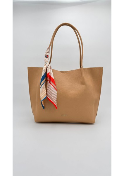 Vizon Fular Detaylı Omuz Çantası Orijinal Levid'or Premium