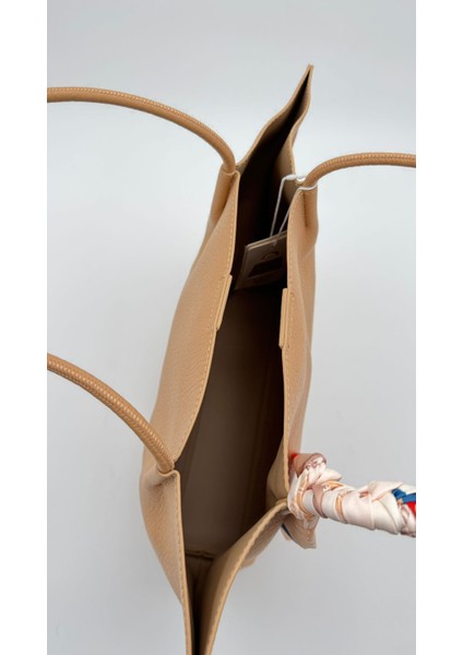 Vizon Fular Detaylı Omuz Çantası Orijinal Levid'or Premium