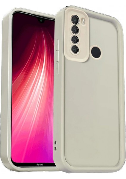 Xiaomi Redmi Note 8 Kılıf Viera Silikon - Krem