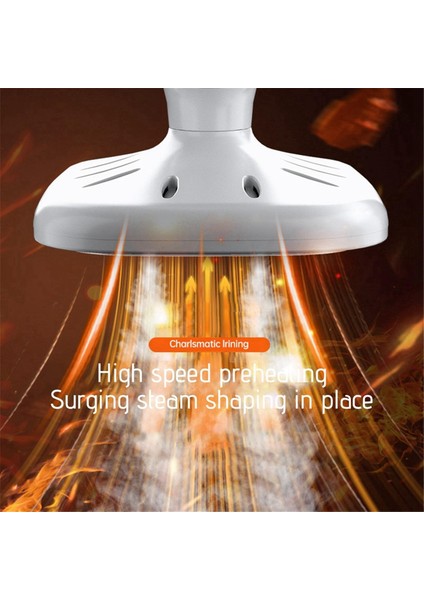 Taşınabilir Seyahat Buharlı Ütü Mini Buharlı Ütü 180° Dönebilen Elde Taşınabilir Buharlı Ütü Kumaş Giysiler Için Beyaz (Yurt Dışından)