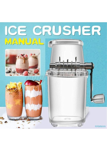 Buz Kırıcı Manuel Döner Buz Kırıcı Kokteyller Slush Makinesi Buz Küpü Kırılmış Smoothie'ler Buz Kırıcı Makinesi Ev A (Yurt Dışından) indirimleri