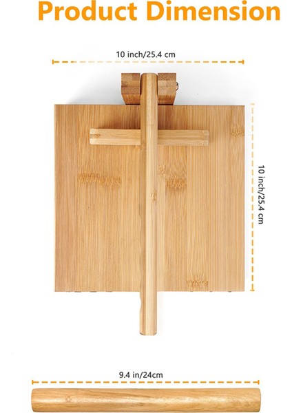 Tortilla Presi 10 Inç Roti Makinesi ve Oklava Büyük Bambu Ahşap Tortilla Makinesi 50 Parça Parşömen Kağıdı (Yurt Dışından) modelleri