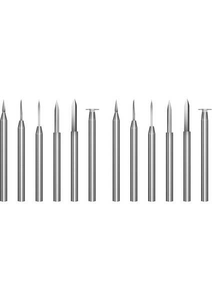 Ahşap Oyma Matkap Bitleri Döner Aracı Için Set 12 Pcs Gravür Matkap Aksesuarları Bit Ahşap El Sanatları Taşlama Aracı 3mm (Yurt Dışından)