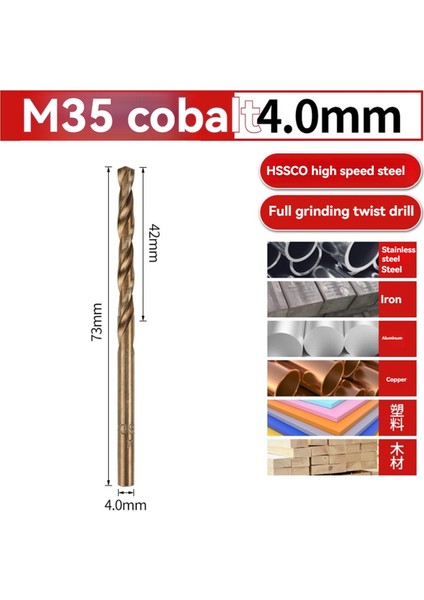 10PCS Twist Matkap Bit Seti M35 4 0mm 3 Edge Hss Delik Matkap Bit Paslanmaz Çelik Ahşap Metal Sondaj (Yurt Dışından) fırsatları