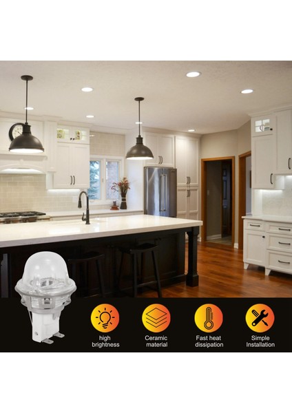 E14 Fırın Lambası Tutucu 15W/25W Aydınlatma Lambası Tutucu Fırın Lambası Kapağı Yüksek Sıcaklık Lambası Tabanı E14 500 Derece (Yurt Dışından) fiyatları