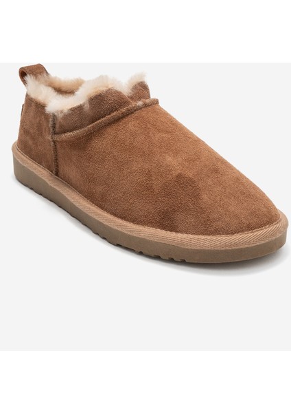 Novelle Toprak Süet Hakiki Deri Kürklü Kadın Bilekte Bot modelleri