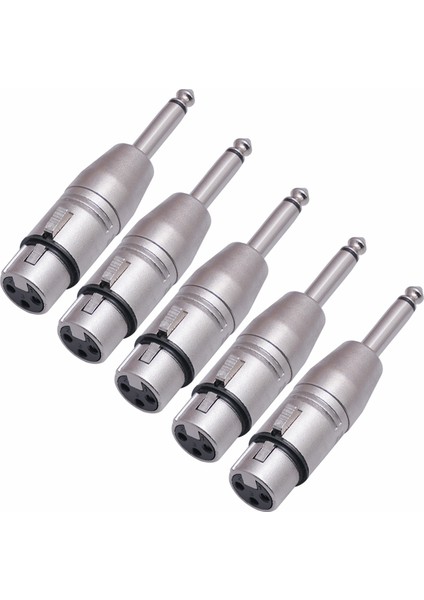 5 Adet Dengesiz Xlr Dişi - 1/4 Inç Mono Mono Fik Kablo Adaptörü 6.35MM Erkek - Xlr Mikserler Için Mikrofonlar, Mikrofonlar (Yurt Dışından) fiyatları