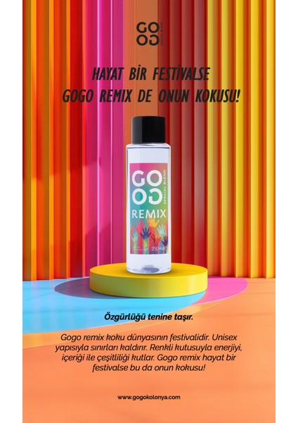 Gogo Remix Kolonya 250ML Pet Şişe fiyatları