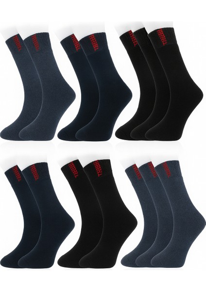 12LI Paket Dikişsiz Erkek Termal Çorap