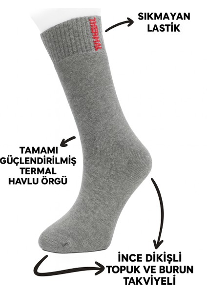 12LI Paket Dikişsiz Erkek Termal Çorap modelleri