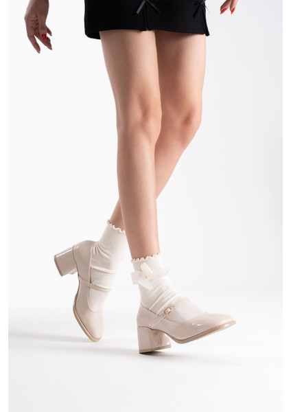 Blown Bej Rugan Kadın Topuklu Ayakkabı fırsatları