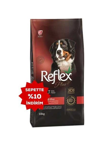 Plus Kuzulu Büyük Irk Yetişkin Köpek Maması 18KG