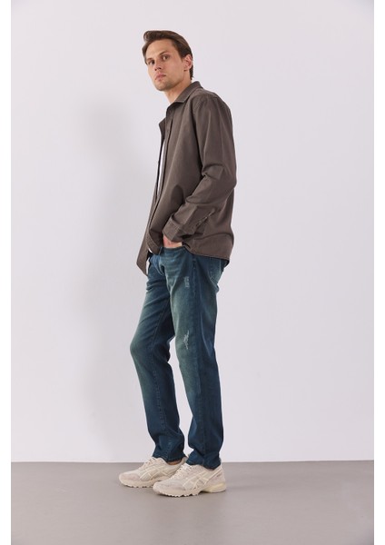 Daniel Green Overdye Straight Fit Jean Pantolon-Green Overdye modelleri