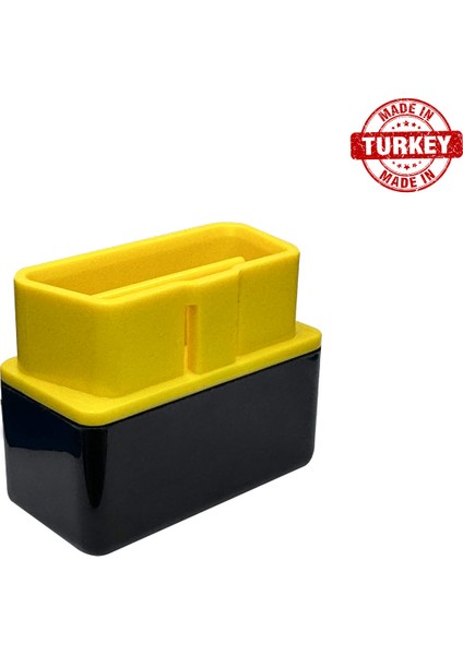 Obd2 Teşhis Kutusu Obd Kutusu + Kapak Obd 16 Pin Konnektör + Siyah