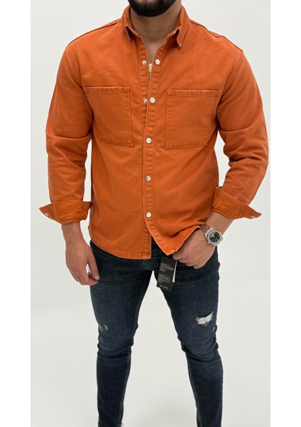 Jeremy Denim Classic Oversize Premium Kot Erkek Mavi Jean Gömlek fiyatları