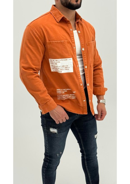 Jayden Classic Denim Black Dıgıtal Baskılı Vintage Jean Erkek Gömlek fırsatları