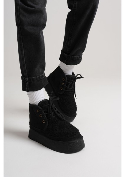 Loana Siyah Kürklü Kadın Kışlık Kalın Tabanlı Bot fırsatları