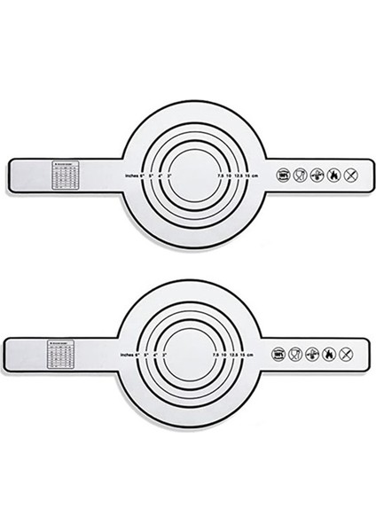Adet Silikon Pişirme Matı, Uzun Saplı, 8,3 Inç Yeniden Kullanılabilir Levhalı, Hollanda Fırını Ekmek Pişirme Matı, Yapışmaz Pişirme Matı, Siyah (Yurt Dışından)