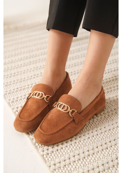 Hera Kadın Süet Taba Günlük Ayakkabı