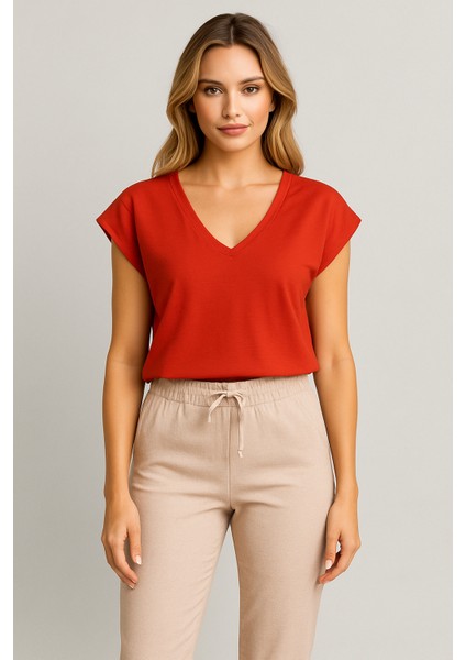 Alian Beli Lastikli Keten Beach Pantolon-Naturel fırsatları