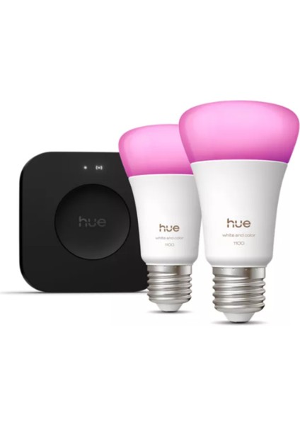Huewca 9W E27 Renkli Akıllı Ampul 2'li Pro Başlangıç Seti (Bridge Pro V3 Dahildir) fiyatları
