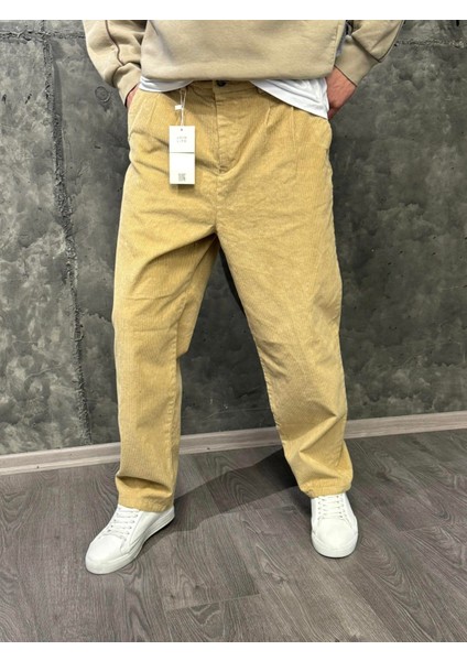Atlanta Street Fitilli Kadife Jean Pantolon. Baggy Fit. Rahat Kesim Erkek Pantolon fırsatları