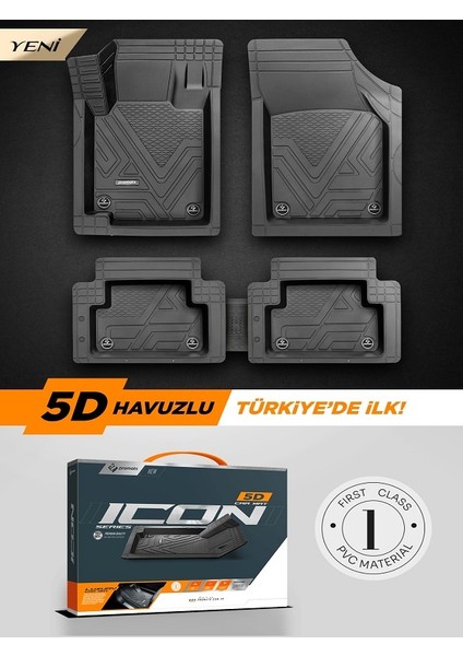 Fiat Fiorino Uyumlu 5-D Oto Paspas ( Icon Gri ) fiyatları