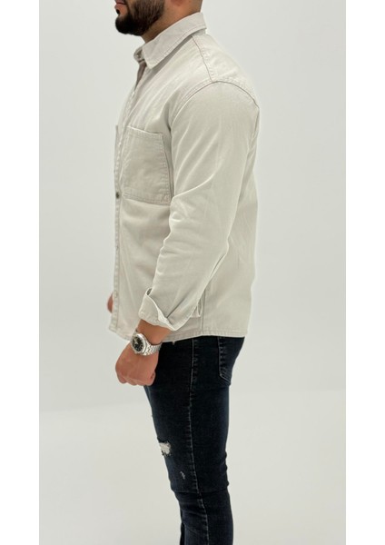 Jayden Classic Denim Black Dıgıtal Baskılı Vintage Jean Erkek Gömlek fırsatları