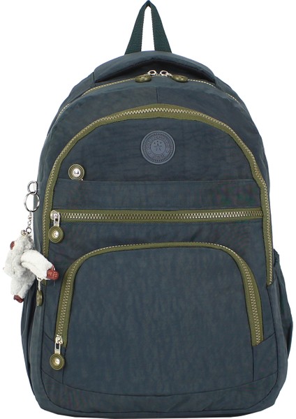 Maymuncuklu Okul Çantası Geniş Iç Hacim Yandan Cepli Çok Bölmeli Ortopedik