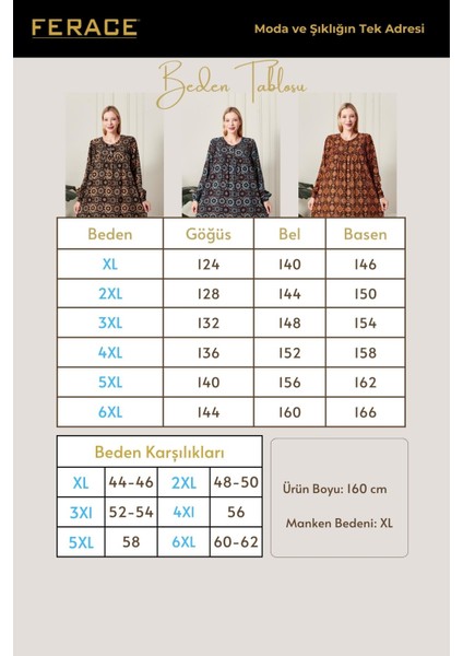 Kadın Büyük Beden Robalı Elbise fiyatları