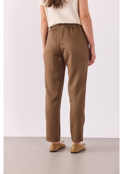Alian Beli Lastikli Beach Pantolon(Tencel)(Tm)-Kakao indirimleri