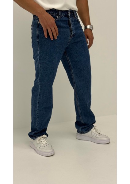 Jonas Baggy Denim Orta Mavi Jean Pantolon modelleri