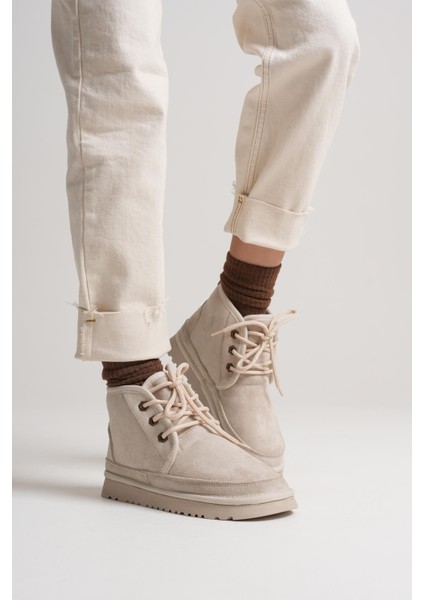 Daria Kadın Kışlık Bej Içi Kürklü Bot fiyatları