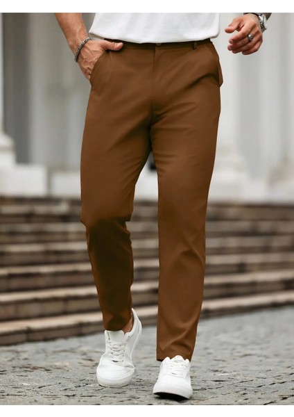Casual Regular Fit Erkek Chıno Pantolon modelleri
