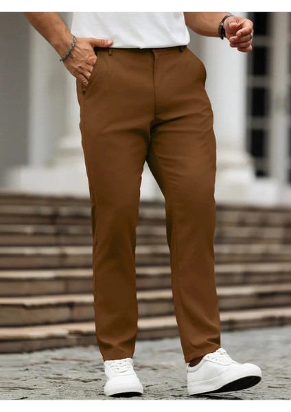 Casual Regular Fit Erkek Chıno Pantolon fırsatları