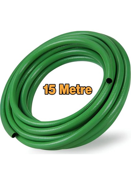 Sulama Yıkama Hortum 12.5 mm 1/2" Termo Bahçe Hortumu 15 Metre Dayanıklı 3 Katlı Sağlam Çeşme Suyu. fiyatları