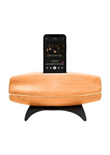 Tone Açık Ceviz Akustik Gramofon Minimalist Tasarım Ahşap Gövde