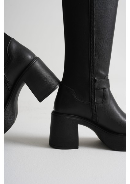 Woly Kadın Günlük Siyah Tokalı Çizme fırsatları