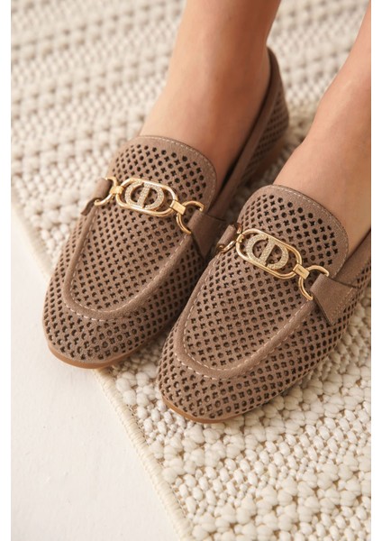 Sally Kadın Süet Vizon Günlük Ayakkabı