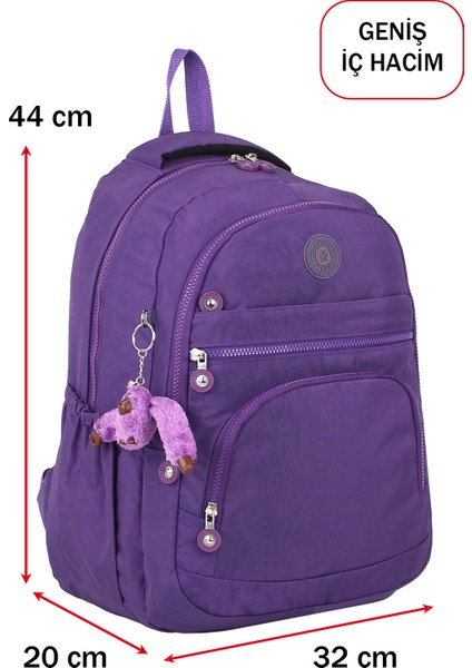 Maymuncuklu Okul Çantası Geniş Iç Hacim Yandan Cepli Çok Bölmeli Ortopedik fiyatları