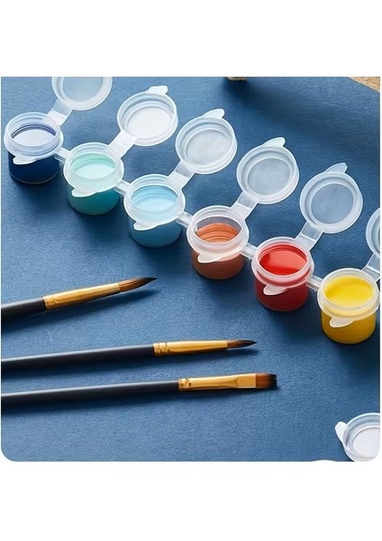 Mini Saklama Kutusu 2ml 6'lı Şerit, Boya Paleti, Boya Saklama Kabı, Küçük Hokkalar-2 Şerit fırsatları